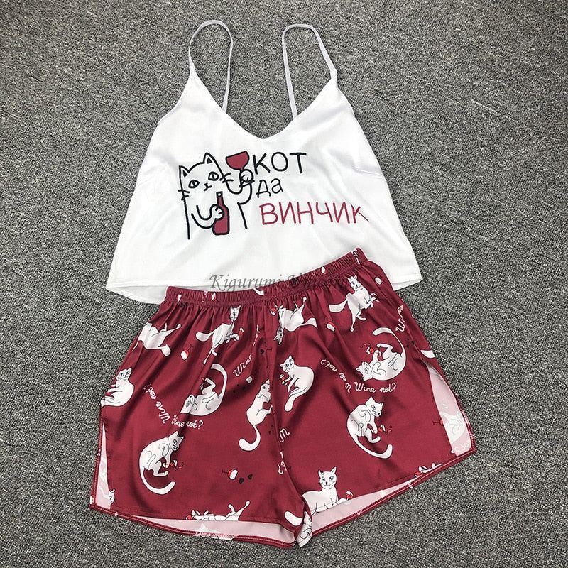 Pajamas for Woman Silk Animal Print - Jointcorp