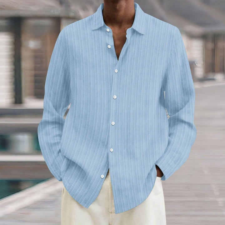 Four Seasons Long Sleeve Lapel Loose Button Shirt - Jointcorp