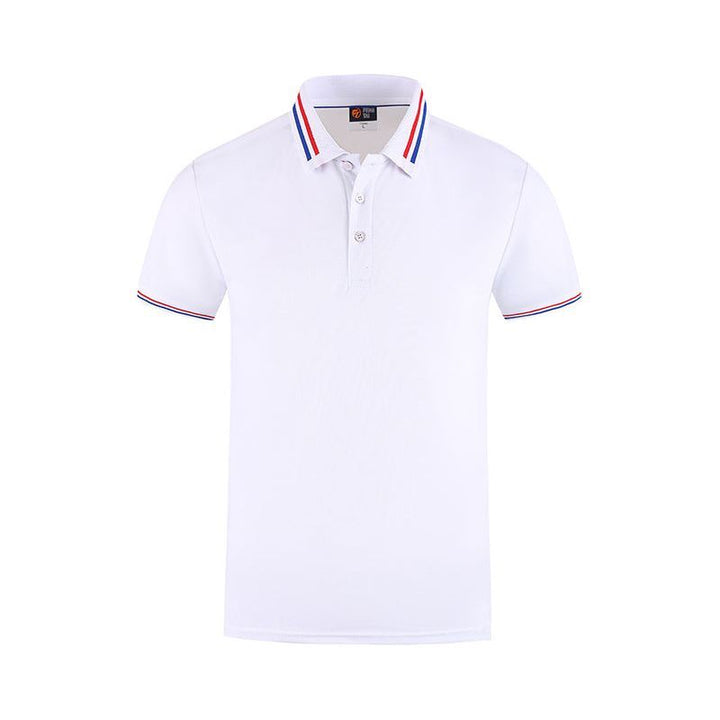 Slim Fit Flat Knit Sleeve Casual Short Sleeve Polo Shirt - Jointcorp