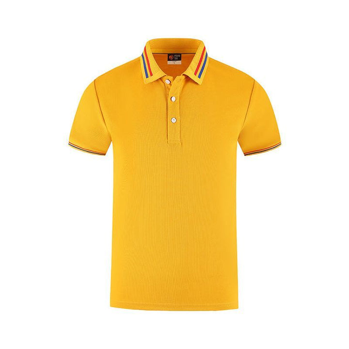 Slim Fit Flat Knit Sleeve Casual Short Sleeve Polo Shirt - Jointcorp