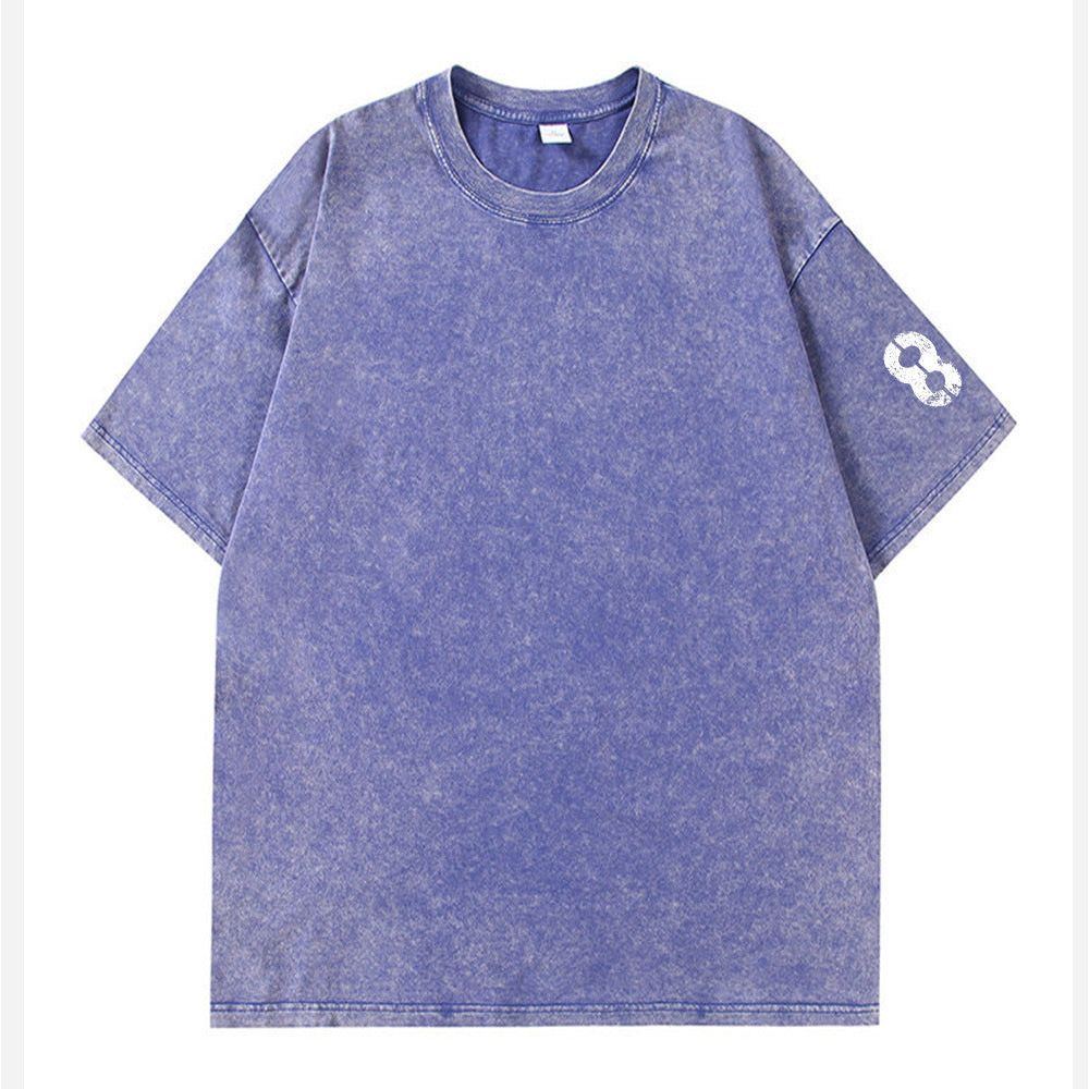 Men's Round Neck Distressed Short-sleeved T-shirt - Jointcorp