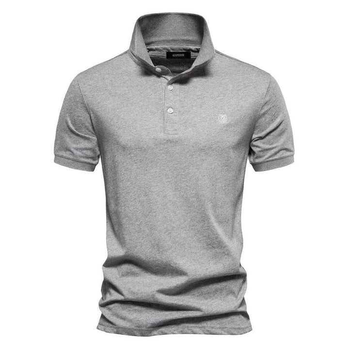Men's Fashion Casual Cotton Lapel Sports Short Sleeve - Jointcorp
