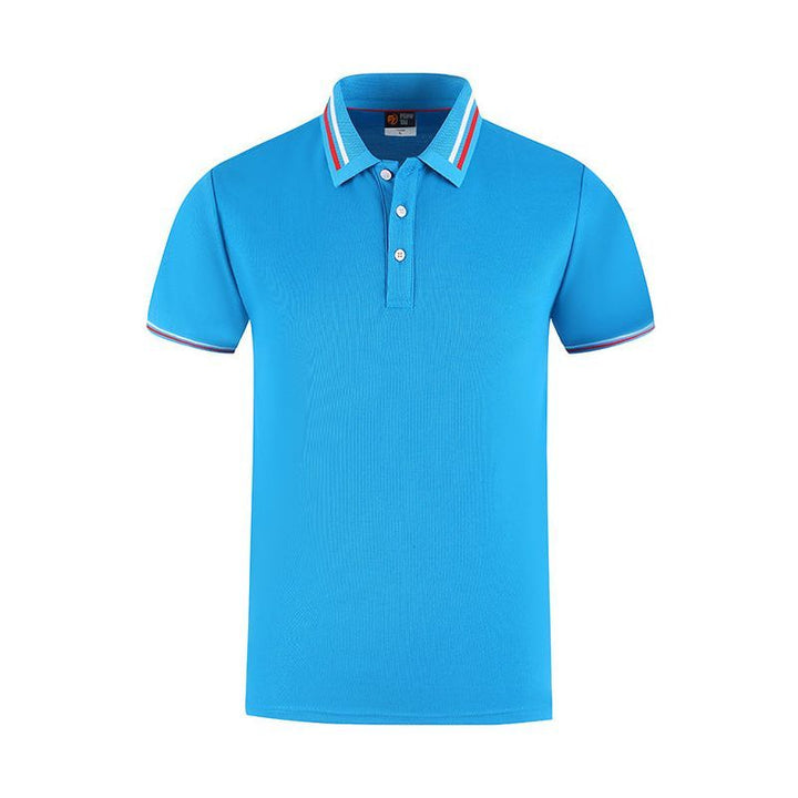 Slim Fit Flat Knit Sleeve Casual Short Sleeve Polo Shirt - Jointcorp