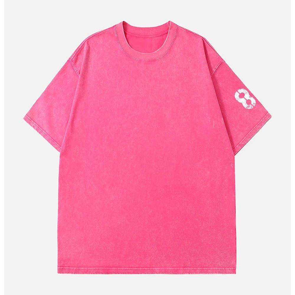 Men's Round Neck Distressed Short-sleeved T-shirt - Jointcorp