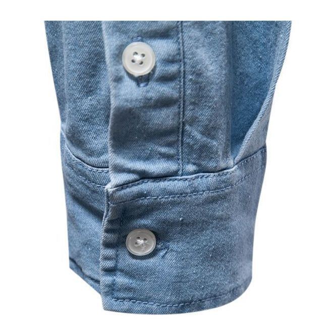 Men's Fashion Casual Denim Long Sleeve Shirt - Jointcorp