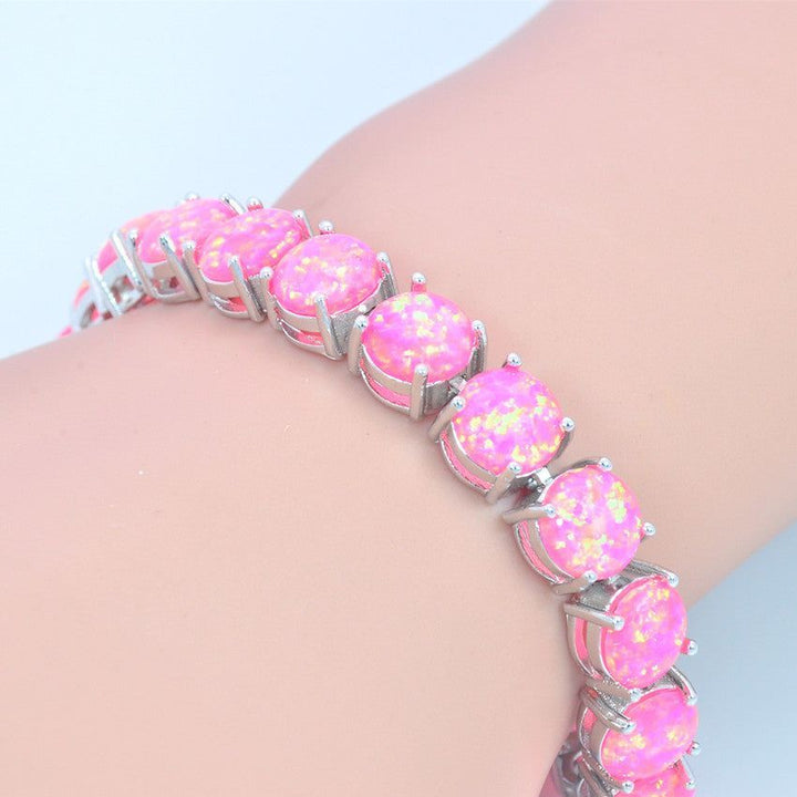 8mm Rhinestone Bracelet Fashion Round Drop Shape Bracelet - Jointcorp