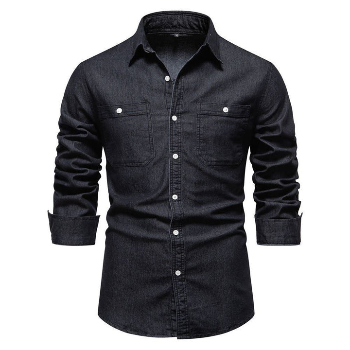 Men's Fashion Casual Denim Long Sleeve Shirt - Jointcorp