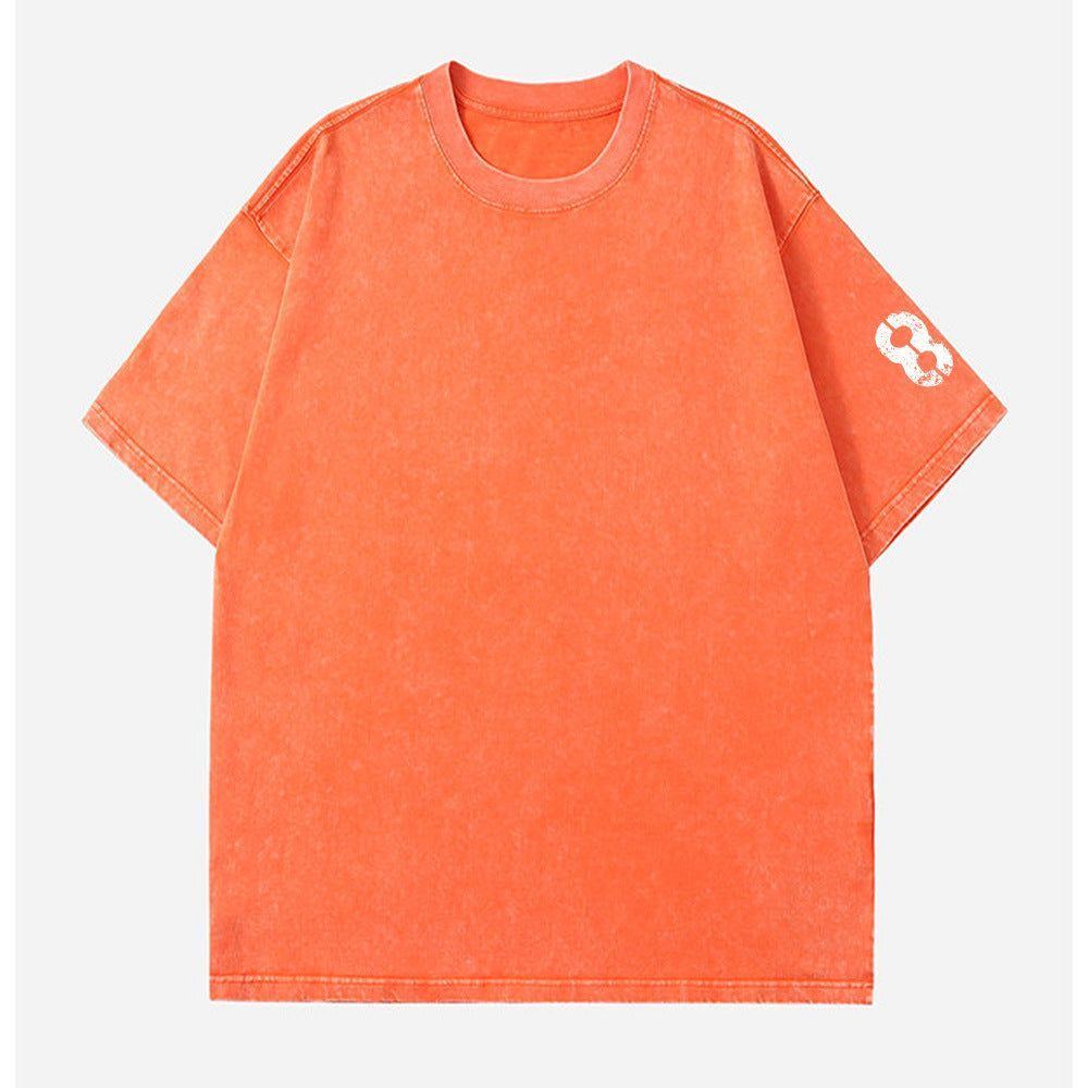 Men's Round Neck Distressed Short-sleeved T-shirt - Jointcorp