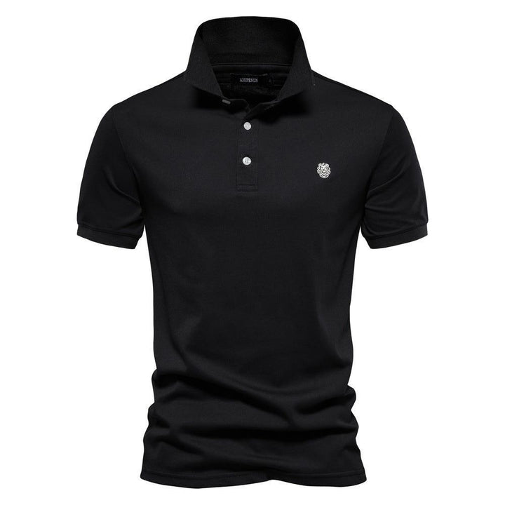 Men's Fashion Casual Cotton Lapel Sports Short Sleeve - Jointcorp