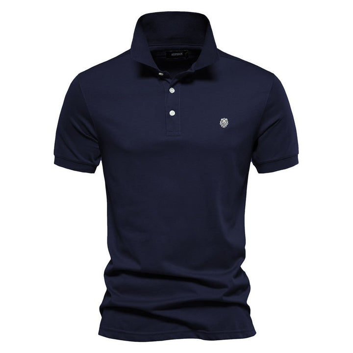 Men's Fashion Casual Cotton Lapel Sports Short Sleeve - Jointcorp