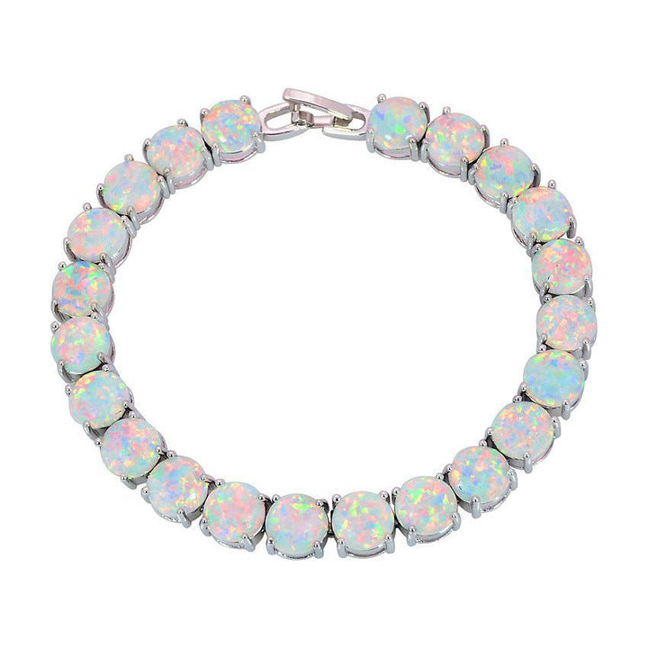 8mm Rhinestone Bracelet Fashion Round Drop Shape Bracelet - Jointcorp