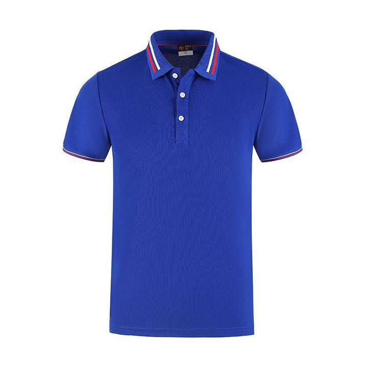 Slim Fit Flat Knit Sleeve Casual Short Sleeve Polo Shirt - Jointcorp