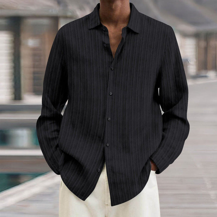 Four Seasons Long Sleeve Lapel Loose Button Shirt - Jointcorp