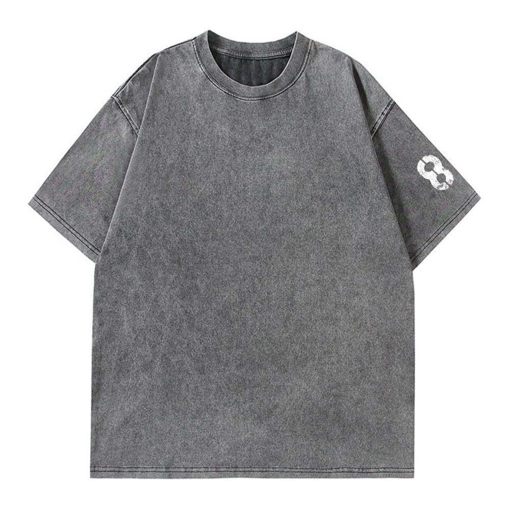 Men's Round Neck Distressed Short-sleeved T-shirt - Jointcorp