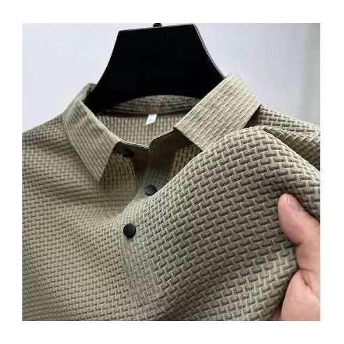 Mesh Ice Silk Short Sleeve T-shirt Mens Clothing - Jointcorp