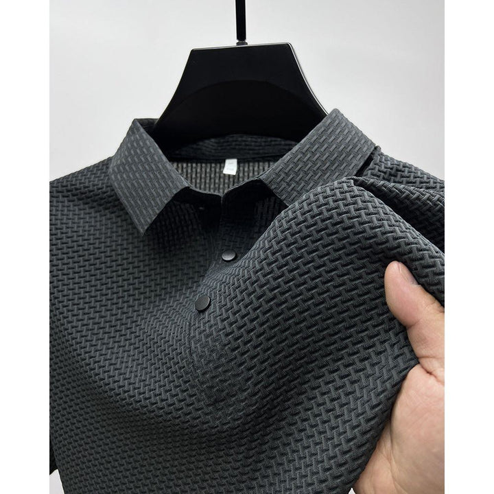 Mesh Ice Silk Short Sleeve T-shirt Mens Clothing - Jointcorp