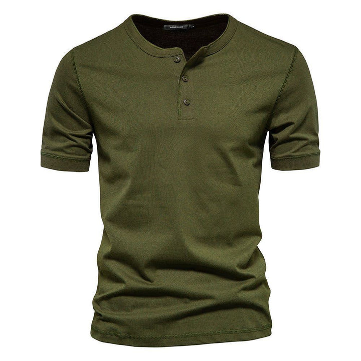 Men's Fashion Solid Color Slim Round Neck Short Sleeve T-shirt - Jointcorp