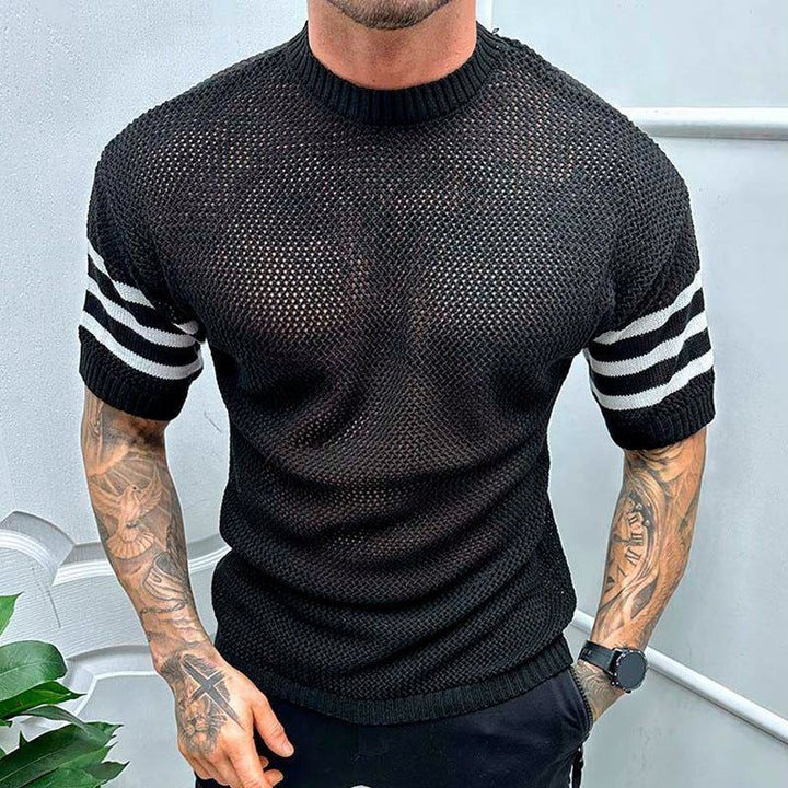 Hollow Sweater Round Neck Jacquard - Jointcorp