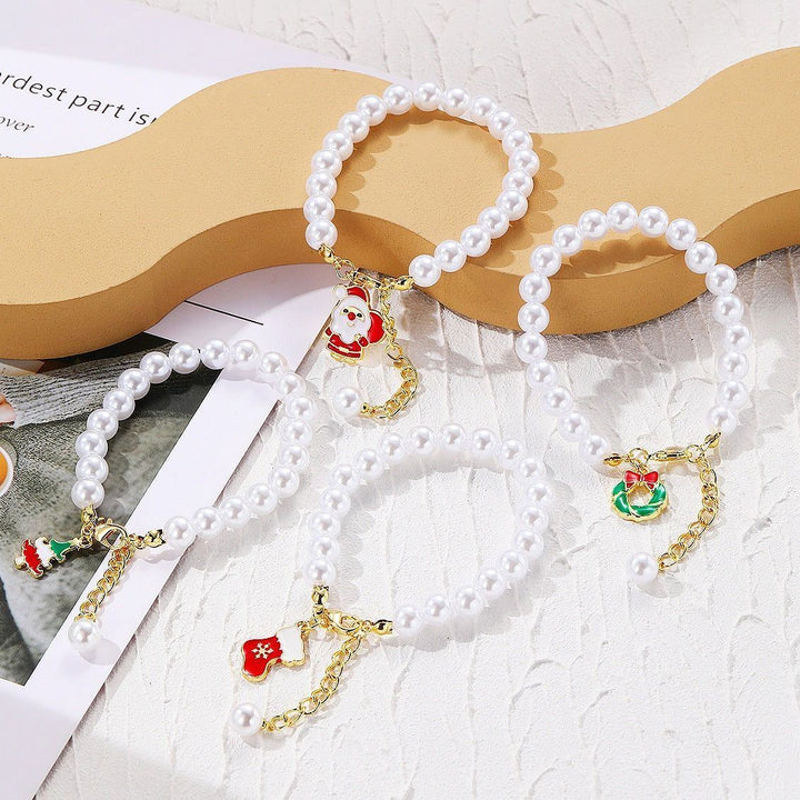 Women's Fashion Christmas Crystal String Beads Bracelet - Jointcorp