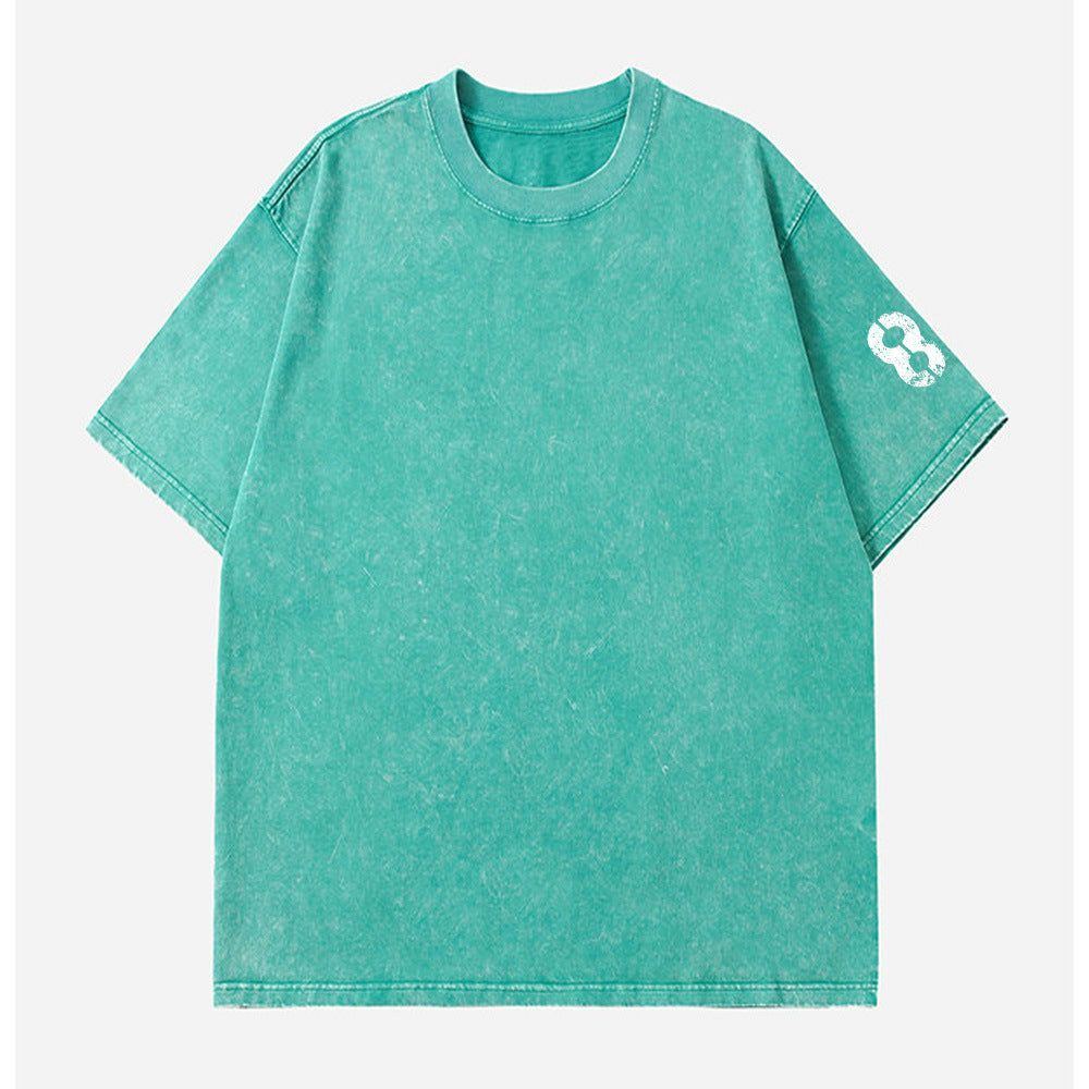 Men's Round Neck Distressed Short-sleeved T-shirt - Jointcorp