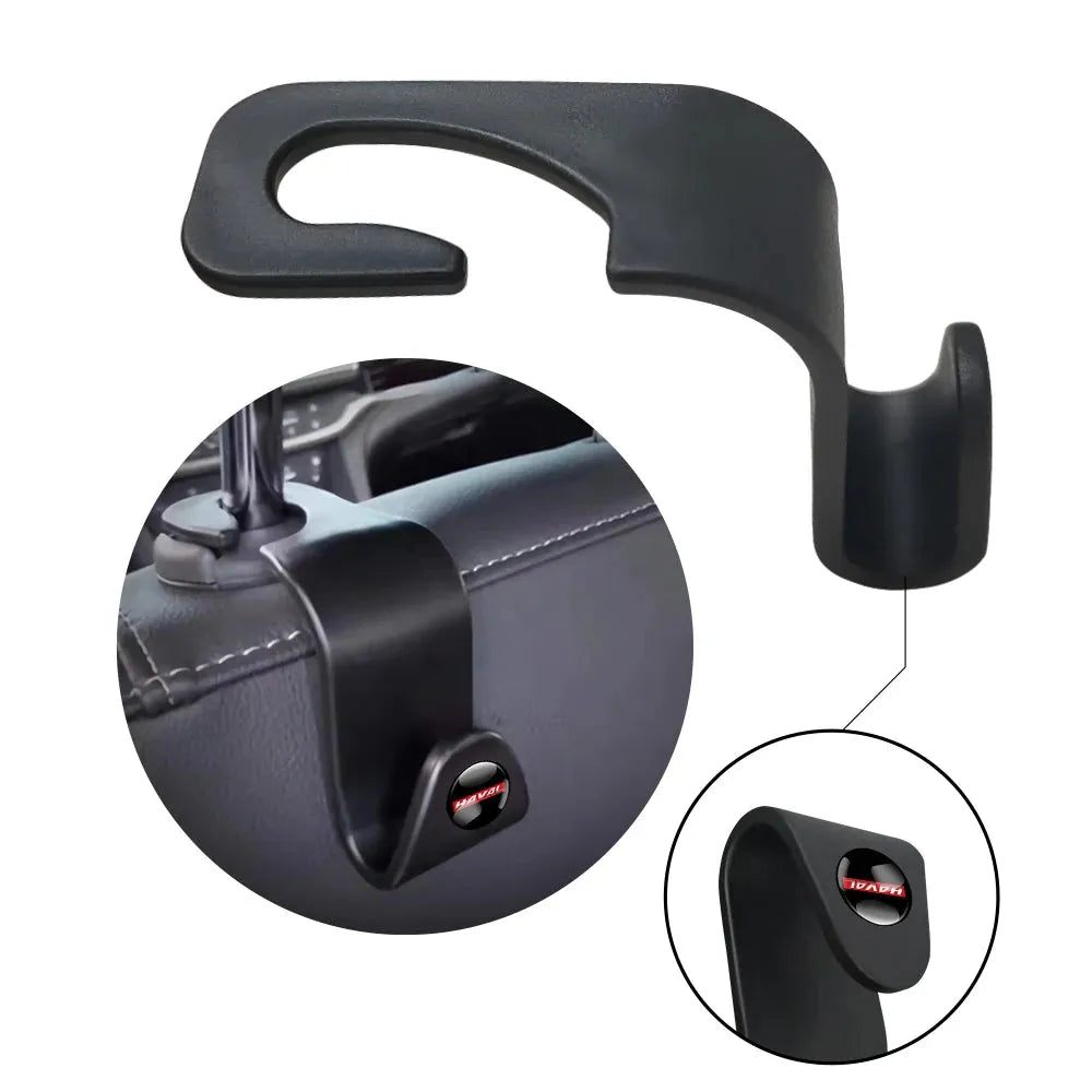 2Pcs Car Seat Back Hook Hanger Fastener Organizer Holder Car Storage Accessories For Haval Dargo Jolion H6 3th 2021 2022 H1 H2