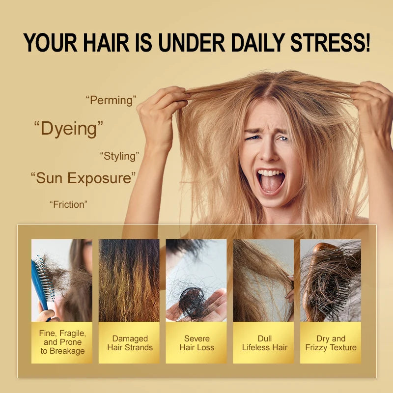 PURC Smoothing Hair Oil Amino Acid Argan Oil Hair Essence Soft Repair Damaged Anti-Frizz Hair Scalp Treatment Hair Care