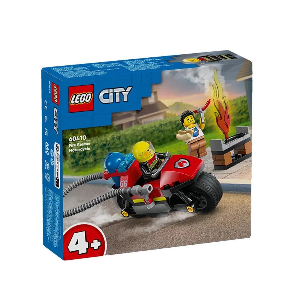LEGO City Series 60410 Fire Motorcycle Male And Female Puzzle Building Block Toys