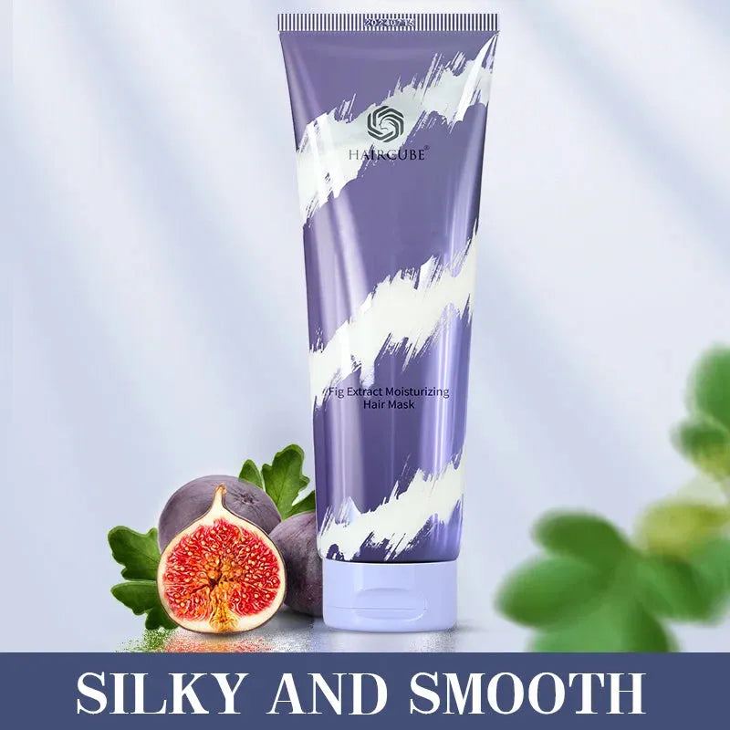 Hair Mask Natural Ingredients Fig Hair Film Repair Dry and Damaged Frizzy Soft Smooth Shiny Deep Moisturize Hair Nourish Mask