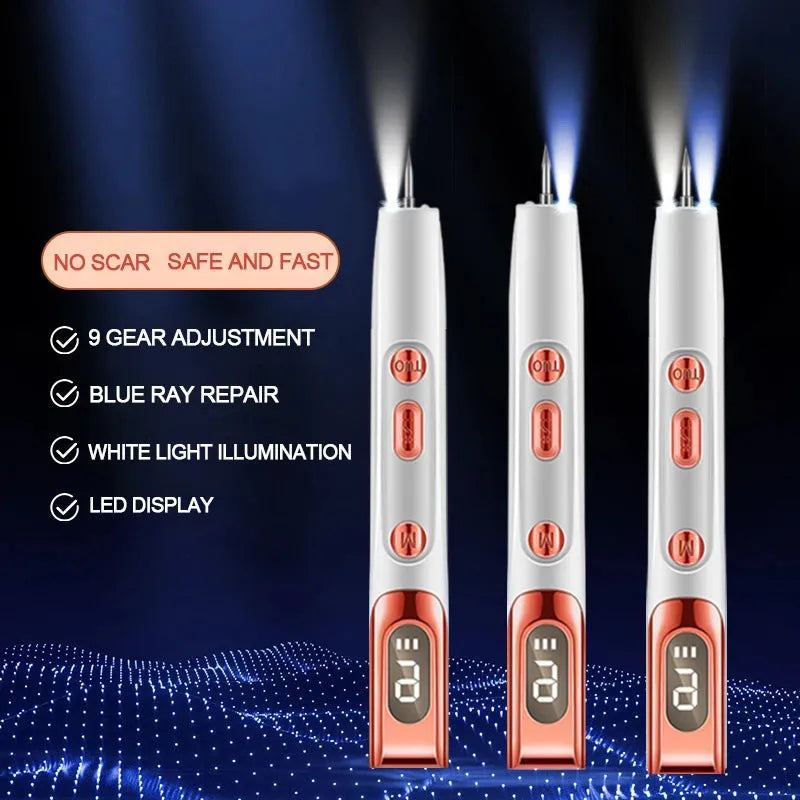 LCD Plasma Pen Profesional Laser Tattoo Mole Removal Pen Skin Care Tools Tag Removal Freckle Wart Dark Spot Remover Beauty Care