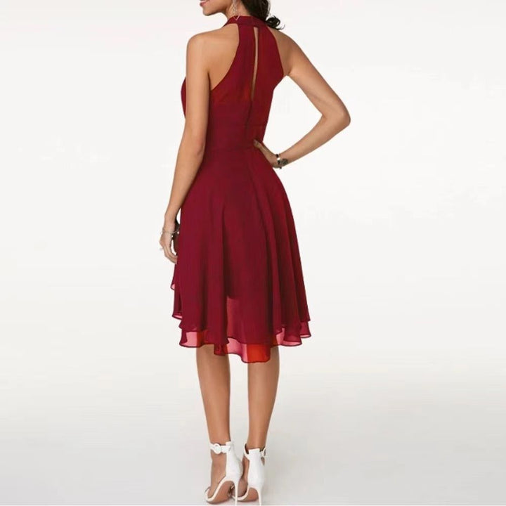 Women's Dress Elegant Solid Color High Waist Slim-Fit Party Dresses Vintage dresses - Jointcorp