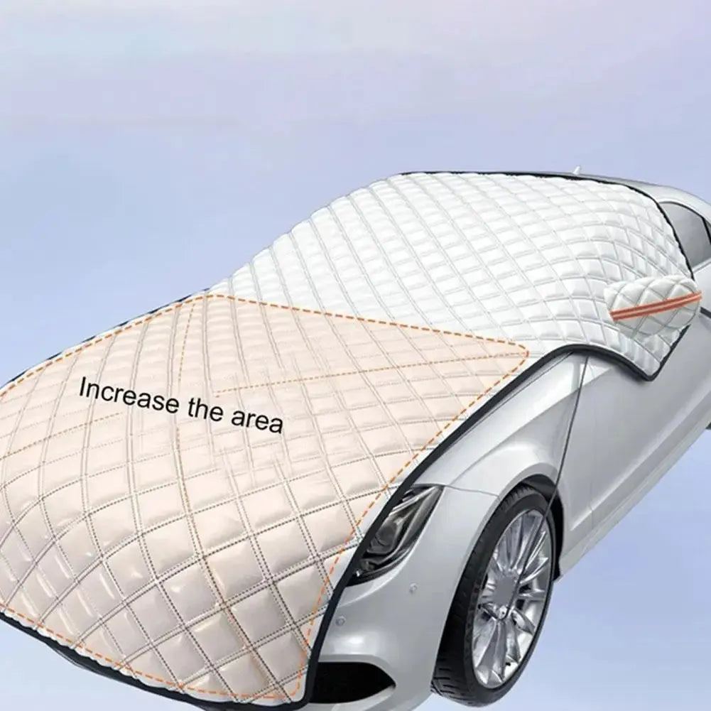 Universal Thicken Car Cover Car Windshield Hood Protect Anti-Frost Sunshade Snowproof Cover Windshield Protector For Sedan E4L7