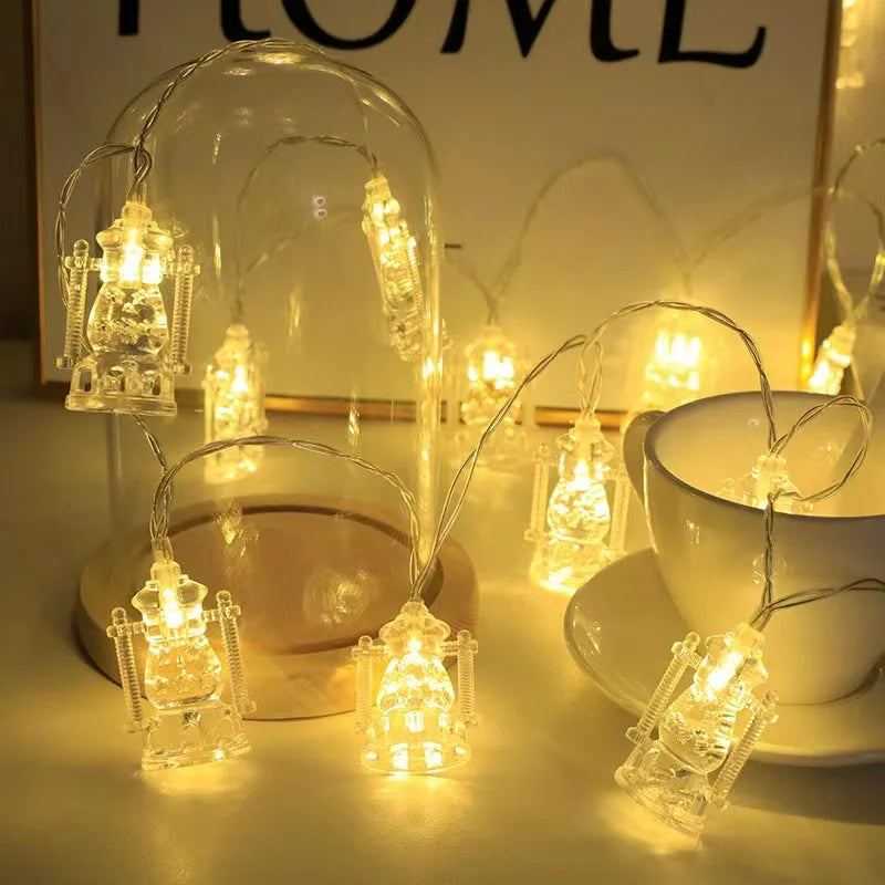 Ramadan Decorations 2024 Led String Lights Moon Star Light EID Mubarak Gift Islamic Muslim Ramadan Kareem Decoration For Home