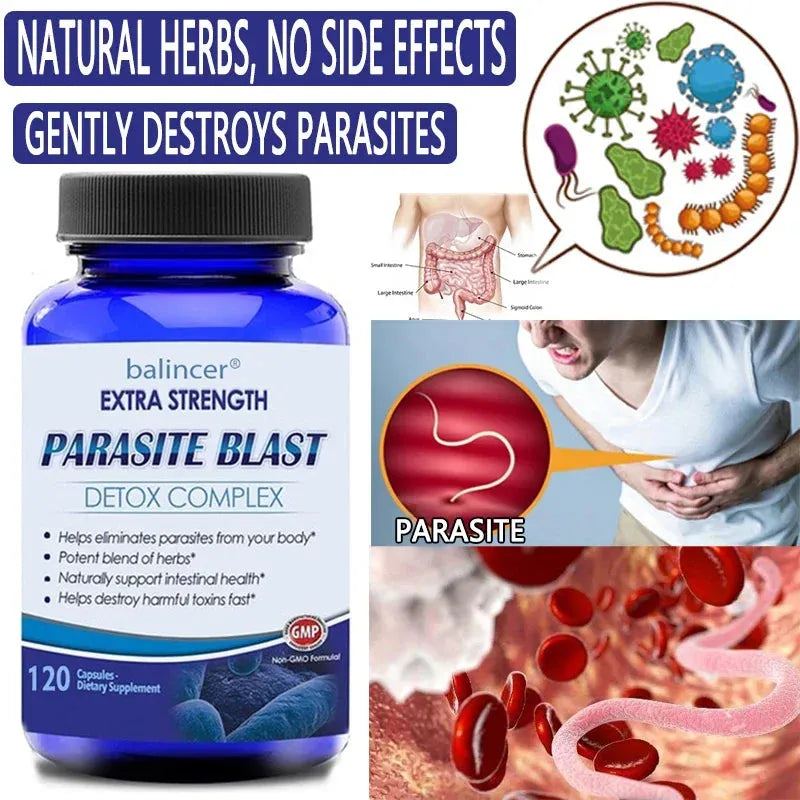 Balincer - Parasite Blaster Detox Complex - Rich in Cranberry, Zinc, and Garlic To Support Gut Health, Immunity & Antibacterial