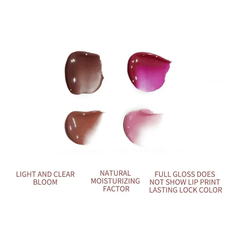 5-Color Peptide Glossy Lip, Balm Long Lasting Hydrating and Lightening Lip Lines,Sexy Plumping Colorfast,Lip Treatment