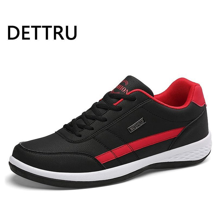 Leather Men's Shoes Luxury Trend Casual Shoes Men Sneakers Breathable - Jointcorp