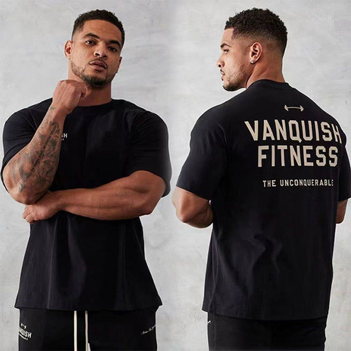 T-Shirts Gym  fitness Oversized Cotton Men T Shirt High Quality Bodybuilding Men Clothes - Jointcorp