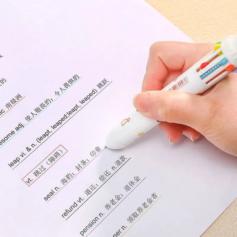 Ballpoint Pen Cartoon Bear 0.5mm Colorful Ink Gel Pens