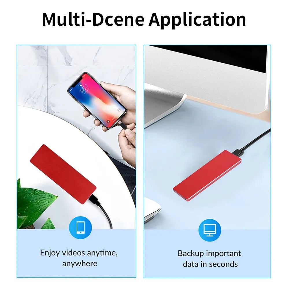 TISHRIC Support Dual Protocol M2 NVME NGFF SATA SSD Aluminum Alloy External Hd Case NVME SSD to USB 3.1 Enclosure For M.2 SSD
