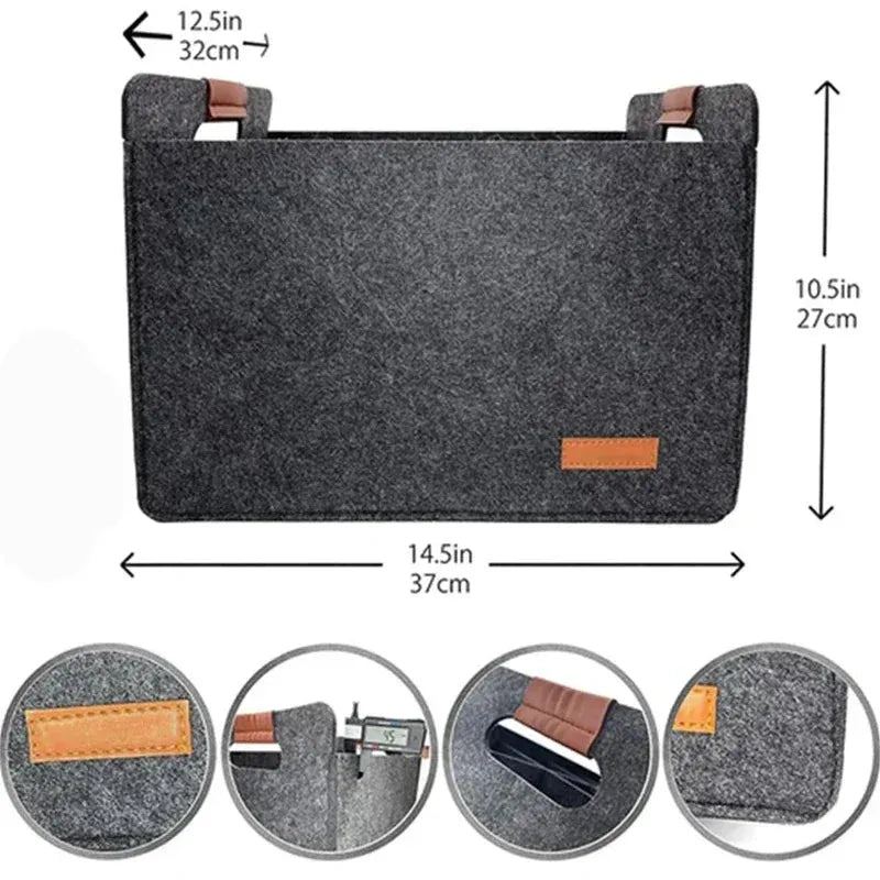 Felt Wine Storage Bag Folding Handbag Reusable Champagne Bottle Beverage Storage Box Basket Outdoor Camping Supplies