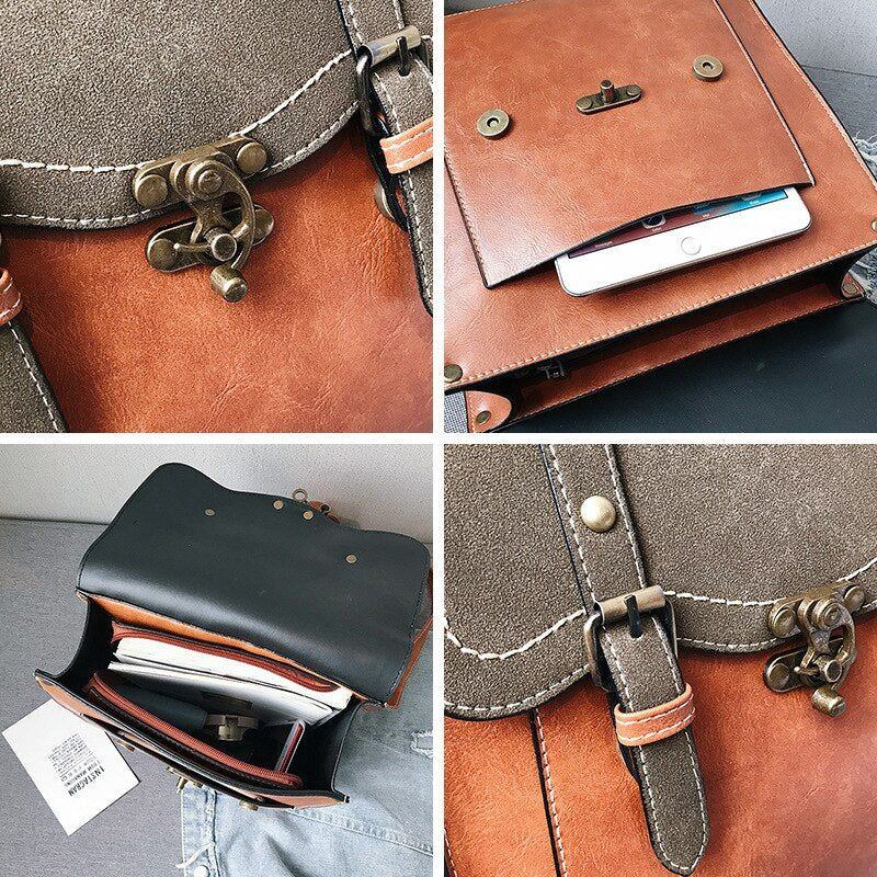 Vintage Leather Backpack New One Piece Backpack