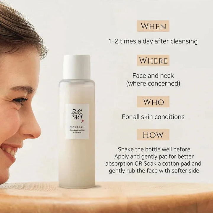 2024 New Origins of Glow Replenishing Rice Milk Deep Hydrating Long-Lasting Essence Water Face Care for All Type Skin