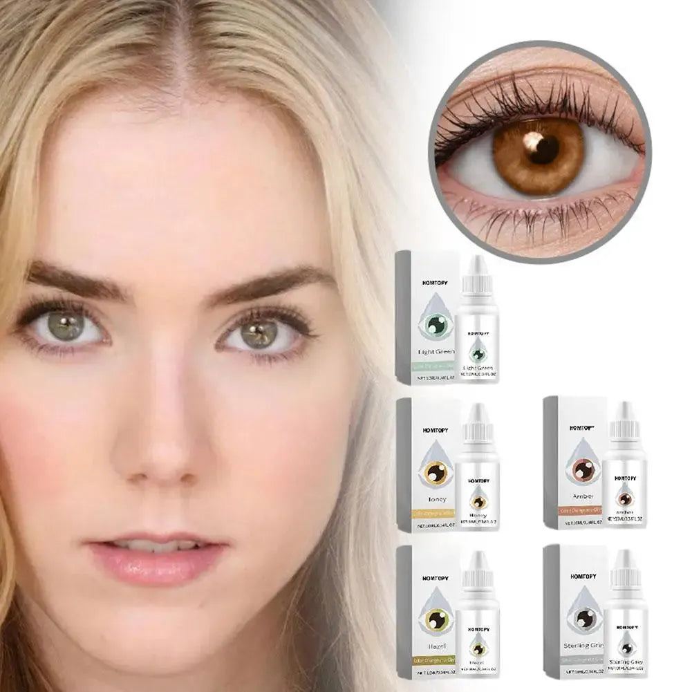 10ml Color Changing Eye Drops Change Eye Color Lighten & Brighten Your Eye Color Eyes Care Liquid Hot Sale