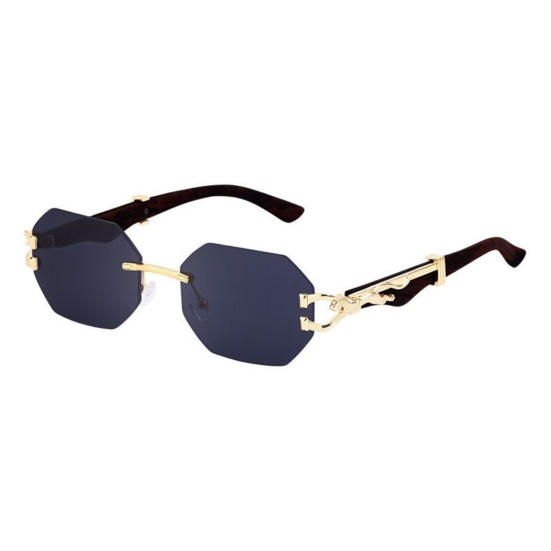 Sunglasses for Women Retro Imitation Wood Leopard Leg High-quality - Jointcorp