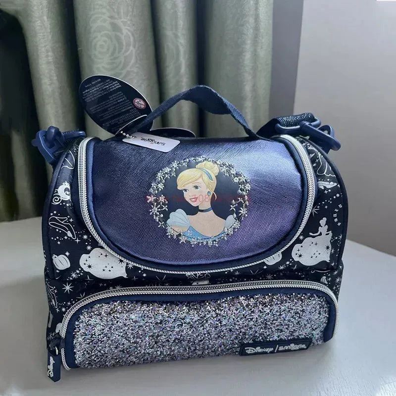 Genuine Australian Smiggle Disney Dark Blue Cinderella Backpack, Stationery Box, Meal Bag, Crossbody Bag, Student Gift