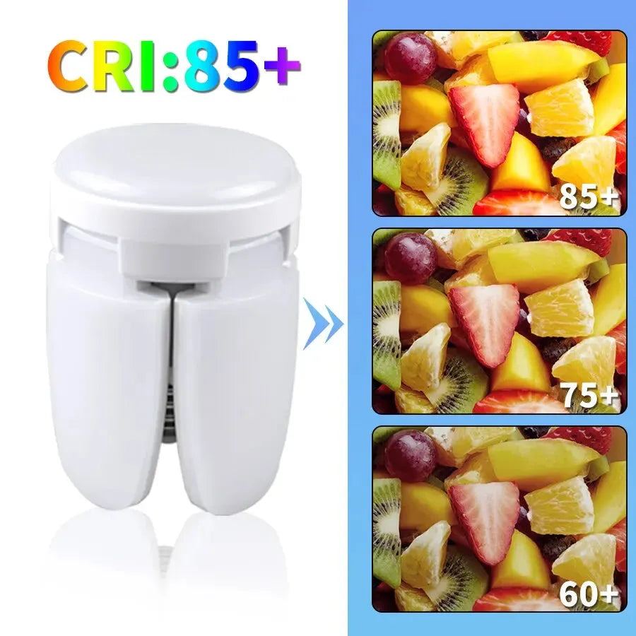 28W Fan Shape LED Bulb E27 LED Lamp Foldable 220V 110V Light Bulbs For Home Living Room Warehouse Garage Ceiling Light