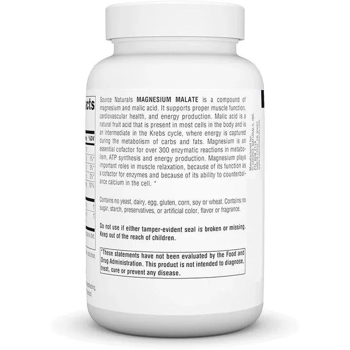 3750 Milligrams Of Magnesium Malate Per Serving As An Essential Magnesium Malate Supplement