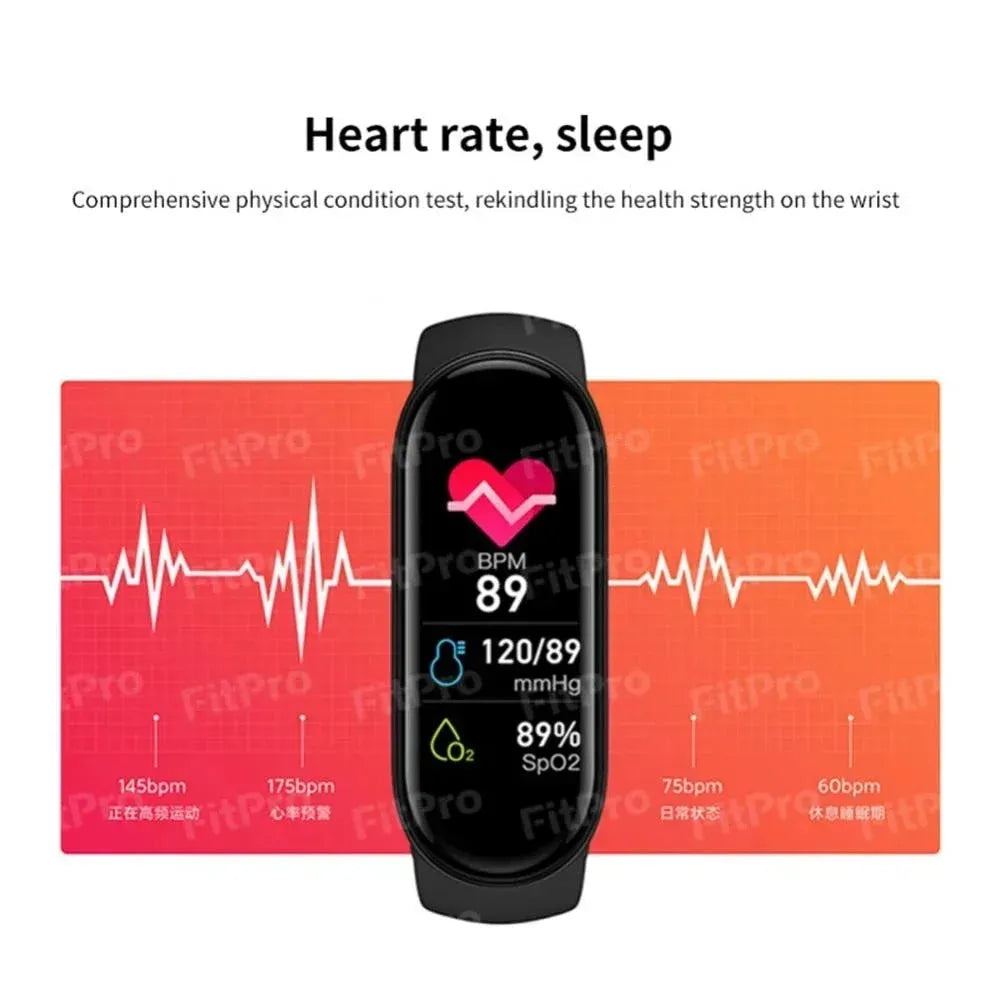M7 Smart Band Sport Smart Watch Men Woman Blood Pressure Heart Rate IP67 Waterproof Monitor Fitness Bracelet For Android IOS