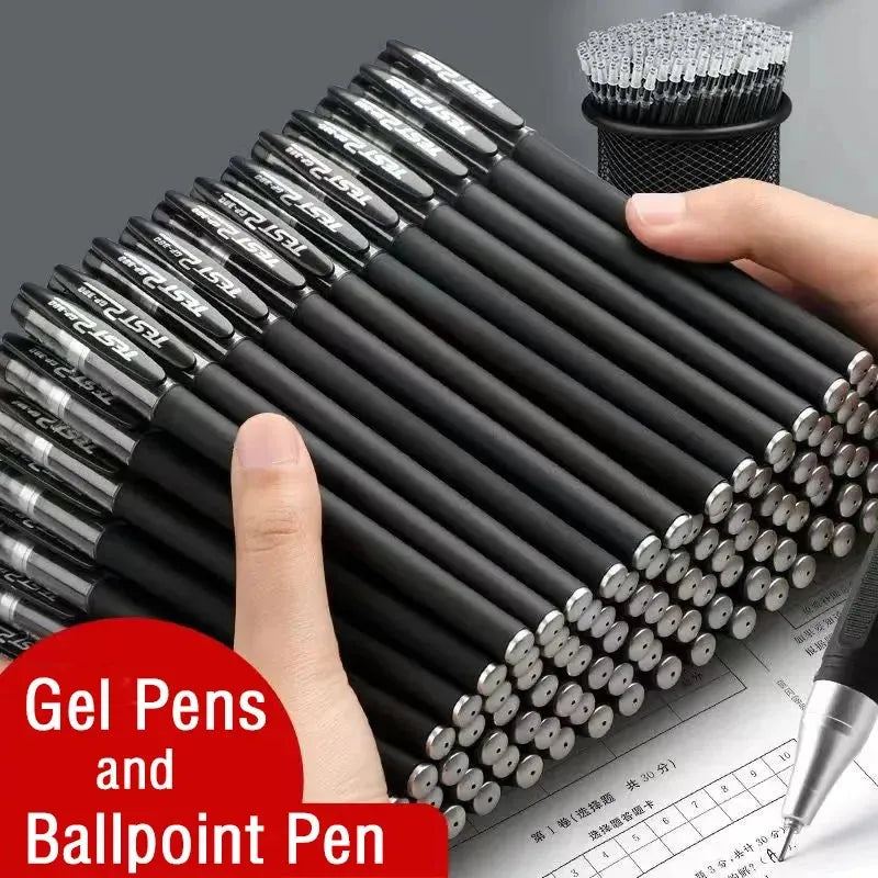 Gel pens Set Black Blue Red Refill Gel Pen Bullet