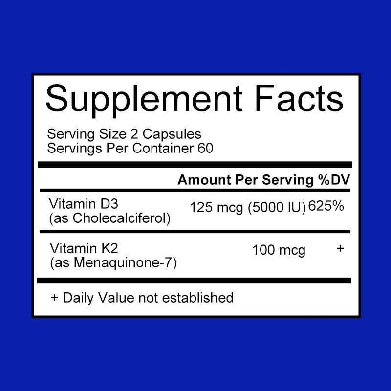 Kexinsh D3 K2 Vitamin Capsules Helps Promote Bone Heart Immune Health Non-GMO formula Protects The Heart and Supports Immunity