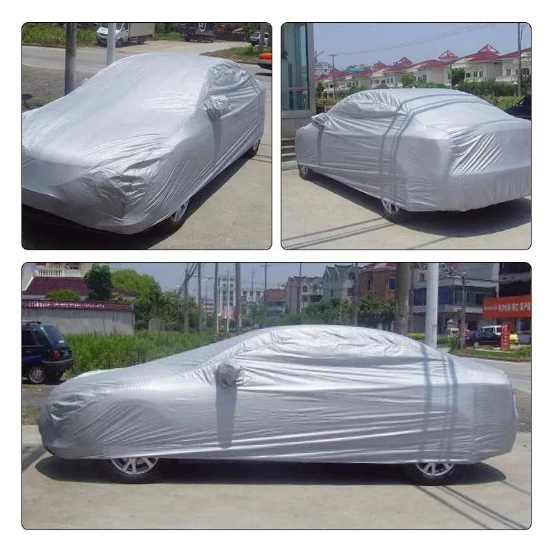 Car Cover Waterproof Outdoor UV Protection Snow Cover Dustproof for Sedan Scratch-Resistant Sedan Suit S/M/L/XL/XXL